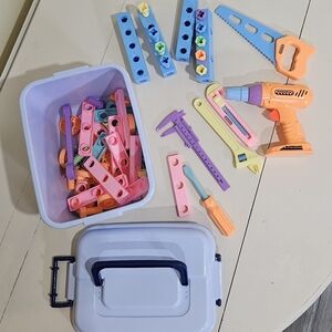 Colorful Kids Building Tool Set